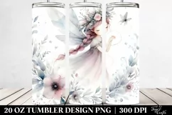 Washed Watercolor Whimsical Fairy | 20 oz Tumbler Product Image 2