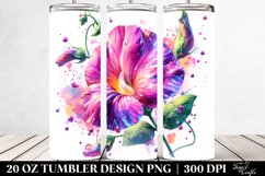 20 Oz Tumbler Sublimation | Shiny Sweet Pea Product Image 2