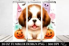 Halloween Saint Bernard Baby, Transparent PNG Product Image 2