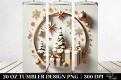 Simple Christmas Tree with Gifts, 20 Oz Tumbler Product Image 2