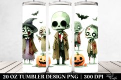 Simple Funny Halloween Zombie Clipart 20 Oz Tumbler Product Image 2
