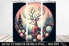 Colorful Holidays Reindeer, High-Res 20 Oz Tumbler Product Image 2