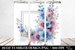 Shiny Delphinium Clipart, Transparent 20 Oz Tumbler Product Image 2