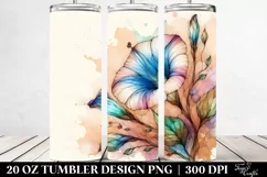 Wooden Stained Morning Glory Clipart Product Image 2