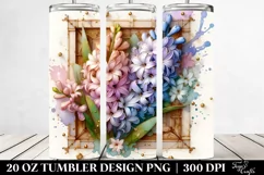 Wooden Stained Hyacinth Frame 20 Oz Tumbler Product Image 2