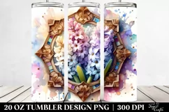 Wooden Stained Hyacinth Frame 20 Oz Tumbler Product Image 2
