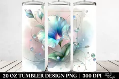 Glossy Sweet Pea Material Splash 20 Oz Tumbler Product Image 2