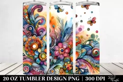 Colorful Whimsical Flower | 20 oz Tumbler Product Image 2