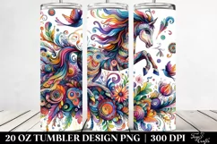 Colorful Whimsical Flower | 20 oz Tumbler Product Image 2
