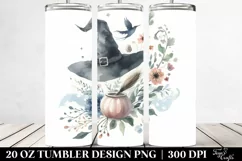 Simple Washed Watercolor Witch 20 oz Tumbler Product Image 2