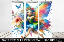 Fairy Running Funny Tumbler Product Image 2