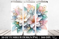 Glossy Jasmine with Metallic Insertions | 20 oz Tumbler Product Image 2