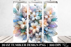 Glossy Jasmine with Metallic Insertions | 20 oz Tumbler Product Image 2