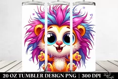 Cute Crazy Baby Lion | 20 Oz Tumbler Product Image 2