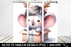 Colorful Elephant with Cool Haircut, Transparent PNG Product Image 2