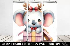 Colorful Elephant with Cool Haircut, Transparent PNG Product Image 2