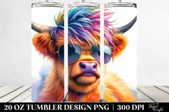 Modest Baby Highland Cow | 20 oz Tumbler Product Image 2