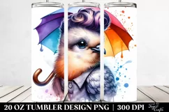 Posing Baby Dove | 20 oz Tumbler Product Image 2