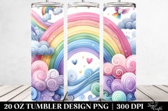 Colorful Pastel Rainbow | 20 Oz Tumbler Product Image 2