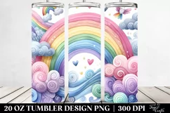 Colorful Pastel Rainbow | 20 Oz Tumbler Product Image 2