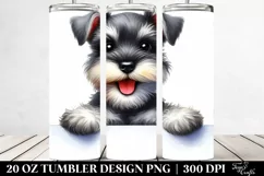 Cute Funny Miniature Schnauzer | 20 Oz Tumbler Product Image 2