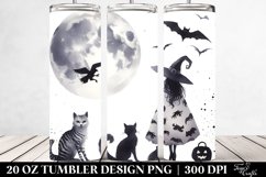 Simplistic Witch Halloween Tumbler 20 oz Product Image 2