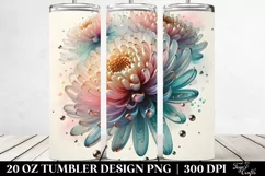 Abstract Chrysanthemum Art | 20 oz Tumbler Product Image 2