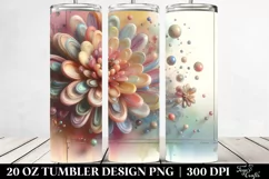 Abstract Chrysanthemum Art | 20 oz Tumbler Product Image 2