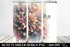 Abstract Chrysanthemum Art | 20 oz Tumbler Product Image 2