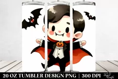 Funny Vampire Haloween Clipart 20 Oz Tumbler Product Image 2