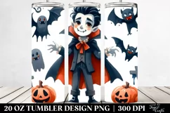 Simple Funny Halloween Vampire Clipart 20 Oz Tumbler Product Image 2