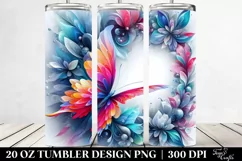 Vibrant Ice Butterfly | 20 oz Tumbler Product Image 2