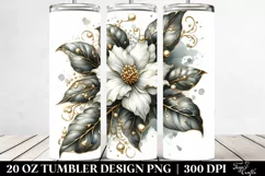 Abstract Detailed Jasmine. 20 oz Tumbler Design Product Image 2