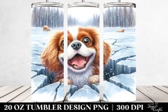Crazy Funny Cavalier Watercolor Tumbler Product Image 2
