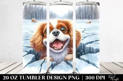 Crazy Funny Cavalier Watercolor Tumbler Product Image 2