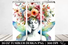 Fairy Floral Wreath Tumbler Product Image 2