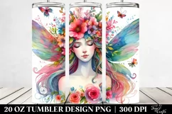 Fairy Floral Wreath Tumbler Product Image 2