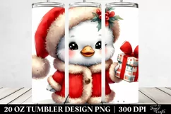 Expressive Watercolor Swan with Gift Box PNG Product Image 2
