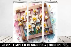 Wooden Stained Narcissus Frame 20 Oz Tumbler Product Image 2