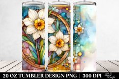 Wooden Stained Narcissus Frame 20 Oz Tumbler Product Image 2