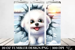 Cute Bichon Frise | 20 Oz Tumbler Product Image 2