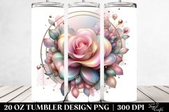 Shiny Rose Abstract Design, 20 Oz Tumbler Product Image 2