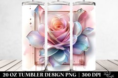 Shiny Rose Abstract Design, 20 Oz Tumbler Product Image 2