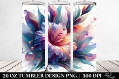 Abstract Glossy Gladiolus | 20 oz Tumbler Product Image 2