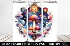 Vibrant Magical Mushroom Tarot Clipart Product Image 2