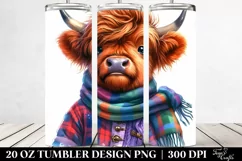 Happy Highlandcow | 20 oz Tumbler Product Image 2