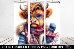 Happy Highlandcow | 20 oz Tumbler Product Image 2