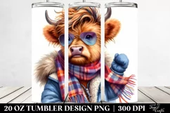 Happy Highlandcow | 20 oz Tumbler Product Image 2