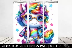 Cute Baby Unicorn 20 oz Tumbler Product Image 2