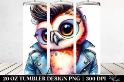 Funny Baby Owl | 20 oz Tumbler Product Image 2